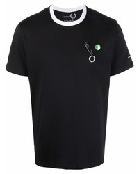 Raf Simons X Fred Perry Safety Pin Detail Short Sleeved T Shirt
