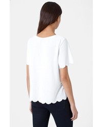 Topshop Scallop Frill Tee