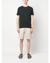 Officine Generale Short Sleeve Lyocell Blend T Shirt