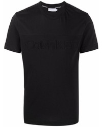 Calvin Klein Short Sleeved Logo Embossed T Shirt