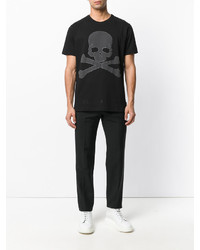 Philipp Plein Skull And Crossbones T Shirt