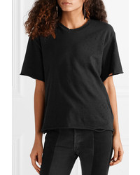 Amiri Slash Oversized Distressed Cotton Jersey T Shirt