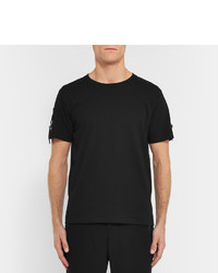 J.W.Anderson Slim Fit Strap Detailed Cotton Jersey T Shirt