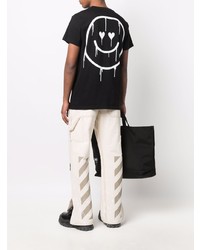 MTL STUDIO Smiley Face Print T Shirt