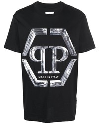 Philipp Plein Ss Pp Glass Cotton T Shirt
