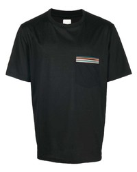 Paul Smith Stripe Pocket Cotton T Shirt