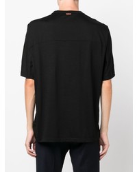 Zegna Striped Drop Shoulder T Shirt