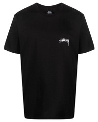 Stussy Stssy Logo Print Short Sleeved T Shirt