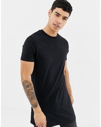 ASOS DESIGN Super Longline T Shirt In Black