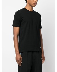 Black Comme Des Garçons Swoosh Logo Short Sleeve T Shirt