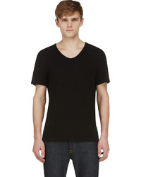 Alexander Wang T By Black Classic Scoopneck T Shirt