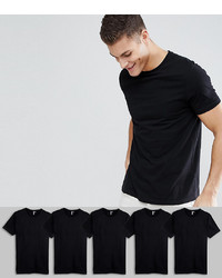 ASOS DESIGN T Shirt With Crew Neck 5 Pack Save