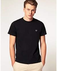 Fred Perry T Shirt With Crew Neck In Black