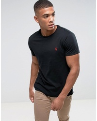 Polo Ralph Lauren T Shirt With Crew Neck In Slim Fit Black