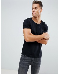 ASOS DESIGN T Shirt With Scoop Neck In Black