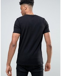 Asos Tall Muscle T Shirt With Crew Neck In Black