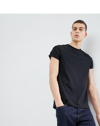 ASOS DESIGN Tall T Shirt With Roll Sleeves In Black