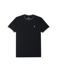 Psycho Bunny Tipped Crewneck T Shirt In Black At Nordstrom