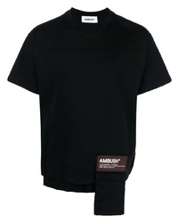 Ambush Waist Pocket T Shirt Black Deep Mahogan