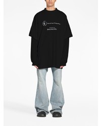 Balenciaga Wfp Double Sleeves T Shirt