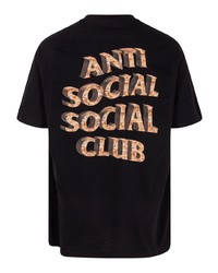 Anti Social Social Club White Picket Fence Cotton T Shirt