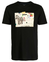 PS Paul Smith Zebra Card Organic Cotton T Shirt