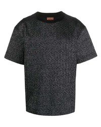 Missoni Zig Zag Pattern Wool Blend T Shirt