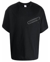 Nike Zip Detail Short Sleeved T Shirt