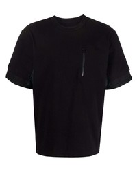 Sacai Zip Detail Short Sleeved T Shirt