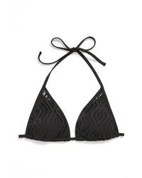 Becca Crochet Triangle Bikini Top