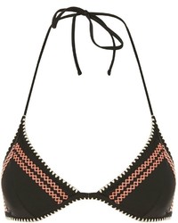 Topshop Crochet Stitch Triangle Bikini Top