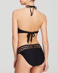 Robin Piccone Mia Crochet High Neck Bikini Top