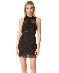 Black Crochet Bodycon Dress