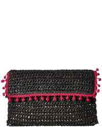 San Diego Hat Company Bsb1703 Rectangular Paper Crochet Clutch Clutch Handbags