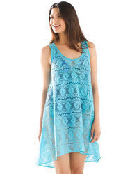 Crocheted Swim Cover Up Dress