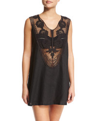 Miguelina Daphne Crocheted Lace Coverup Dress