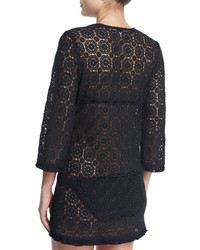 Miguelina Serena Crocheted Lace Coverup Dress