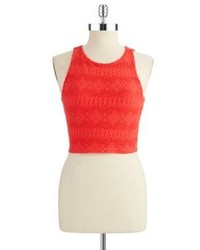Eight Sixty Crocheted Cropped Top
