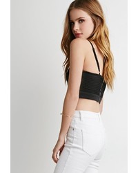 Forever 21 Crocheted Mesh Crop Top