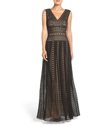 Black Crochet Evening Dress