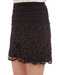 Rag and Bone Rag Bone Nancy Lace Crochet Skirt Black