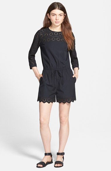 madewell black romper