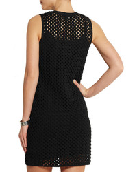 Theory Natialee Crocheted Cotton Blend Mini Dress