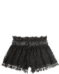 Emamo Emam Lace And Crocheted Cotton Shorts