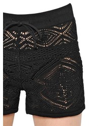 Emilio Pucci Crocheted Cotton Shorts