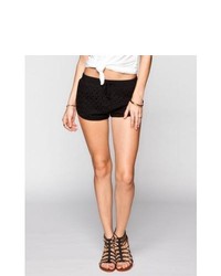 Mimi Chica Crochet Dolphin Shorts Black In Sizes Small Large X Small Medium For 234314100