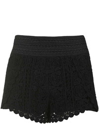 Topshop Scallop Crochet Shorts