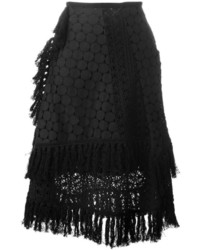 See by Chloe See By Chlo Crochet Layered Skirt