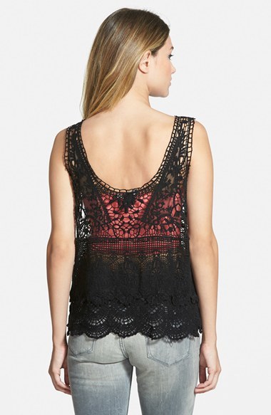 Living Doll Layered Crochet Tank, $34 | Nordstrom | Lookastic