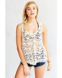 Urban Outfitters Ecote Daydreaming Crochet Tank Top